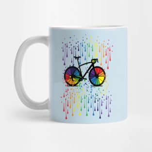 Rainbow bicycle 2 Mug